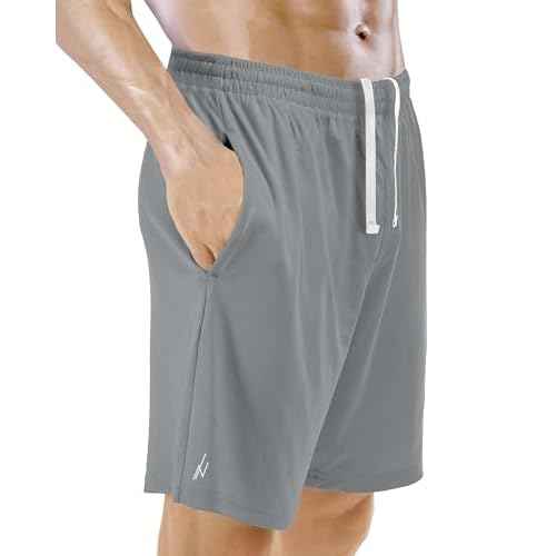 NY Threads 5 Pack Men's Athletic Shorts Quick Dry Loose-Fit Lightweight Running Workout Gym Shorts with Pockets