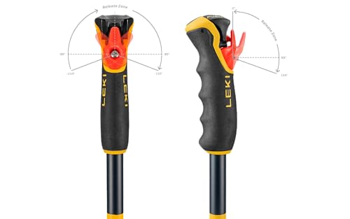 LEKI Spitfire Vario 3D Adjustable Lightweight Aluminum Ski Poles for Alpine & Backcountry Skiing