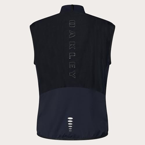 Oakley Mens Endurance Packable Wind Vest 2.0, Blackout, Small