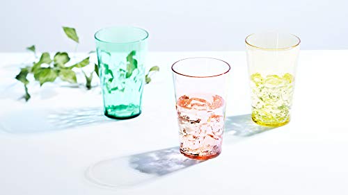 SCANDINOVIA - 19oz Unbreakable Premium Drinking Glasses Set of 6 - Super Grade Acrylic Plastic - Perfect for Gifts - Dishw...