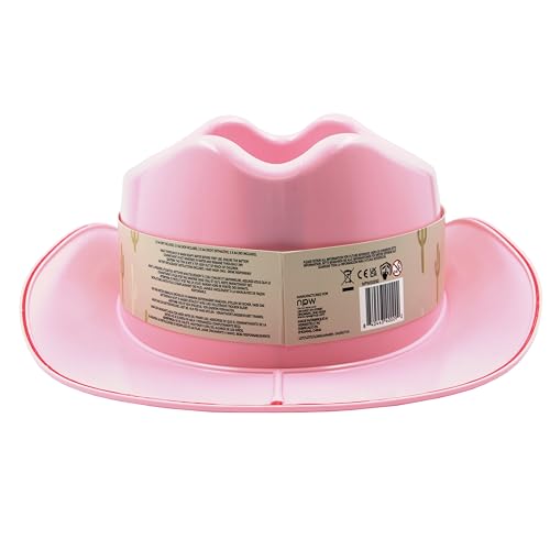 NPW Drinking Buddies Light Up Cowboy Hat Ice Bucket - Cowgirl Hat Shaped Ice Bucket Cooler, LED, Perfect for Parties & Cel...