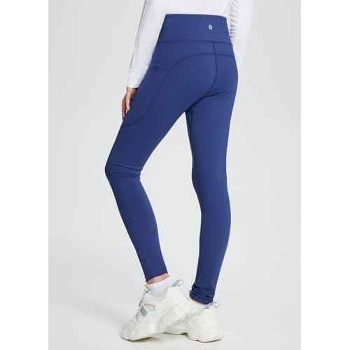 baleaf Girls' Fleece Lined Leggings Kids Warm Pants Youth Compression Yoga Athletic School Tights with Pockets