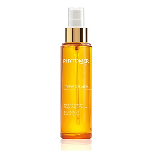 Phytomer Tr?sor Des Mers Hydrating Oil for Face, Body, and Hair | Moisturize, Nourish, Protect Skin & Hair | Hydrating Dry Oil Mist | Illuminating Beauty Elixir for Glowing Skin | 100 ml