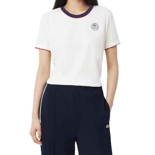 Lacoste Womens Sport Ultra Dry Tennis Heritage Badge T-Shirt