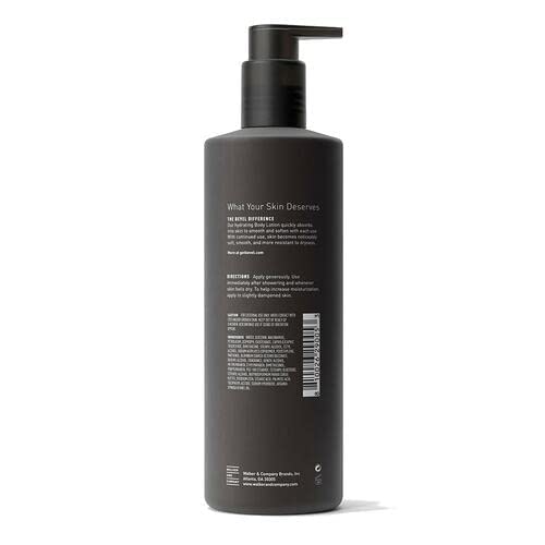 Bevel All Day Body Lotion for Men with Shea Butter and Argan Oil, Lightweight Formula Softens and Smoothes Skin, 16 Oz (Packaging May Vary) (Pack of 2)