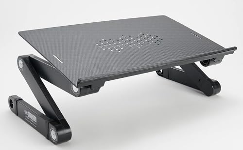 Uncaged Ergonomics WorkEZ Adjustable Laptop Stand for Desk, Laptop Stand Adjustable Height, Foldable Aluminum Cooling Comp...