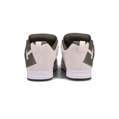 DC Shoes Men's Court Graffik SE Skate Sneaker White/Olive