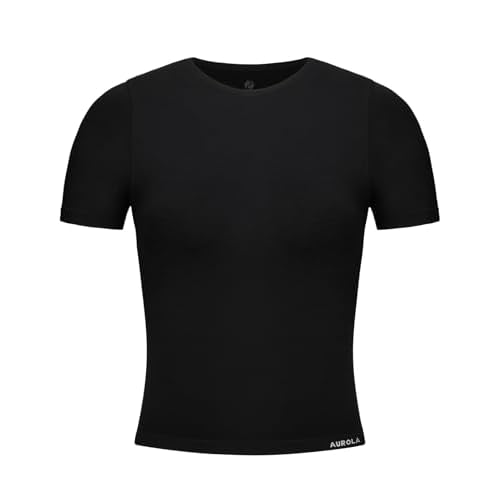 AUROLA Women Essentials Seamless Short Sleeve Fitted Tshirt Gym Workout Athletic Shirts Top Tee