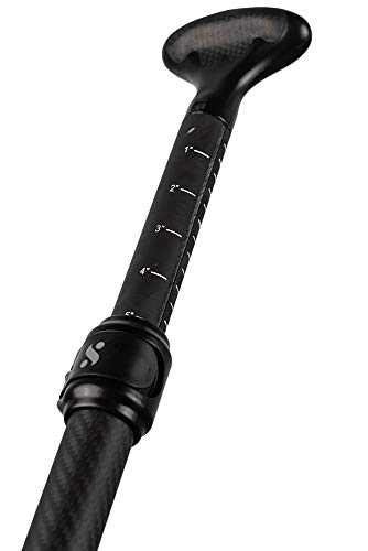 ISLE Stand Up Paddle Board Paddles (3 Piece Carbon Adjustable Shaft w/Nylon Blade)