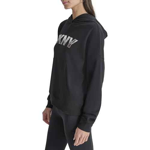 DKNY Women's Ombre Logo Hoodie Sweatshirt