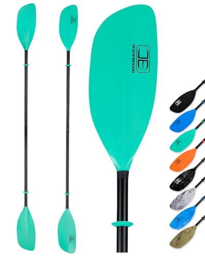 OCEANBROAD Kayak Paddle 86in/218cm, 90.5in/230cm Alloy Shaft 2-Piece Floatable Kayak Oar for Kayaking Canoeing Boating