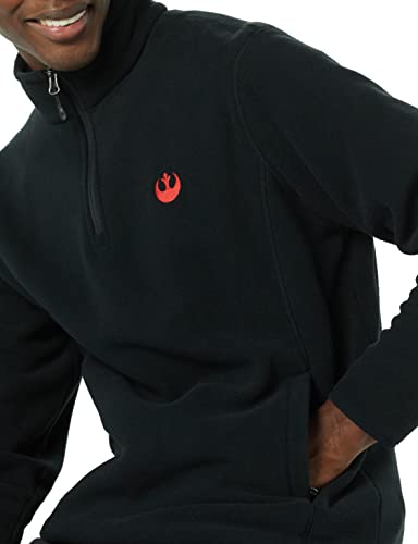 Amazon Essentials Disney | Marvel | Star Wars Men's Polar Fleece Quarter-Zip Mock Jackets