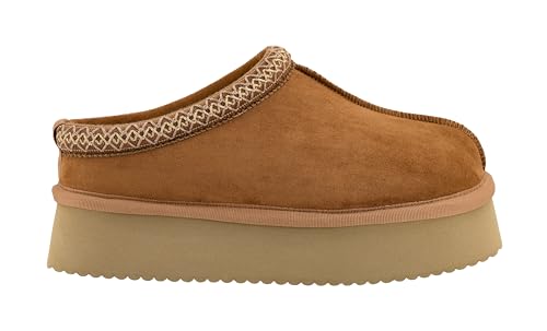 Corkys Footwear Pillow Talk 1.75-Inch Platform Slippers, Faux Fur Lining, Cozy Indoor/Outdoor Footwear for Fall & Winter