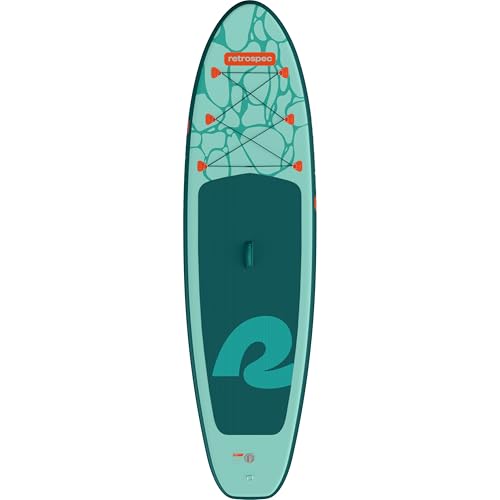Retrospec Weekender Inflatable Stand Up Paddle Board Includes Paddle, Pump, Travel Bag and Accessories 10’6” Lightweight I...