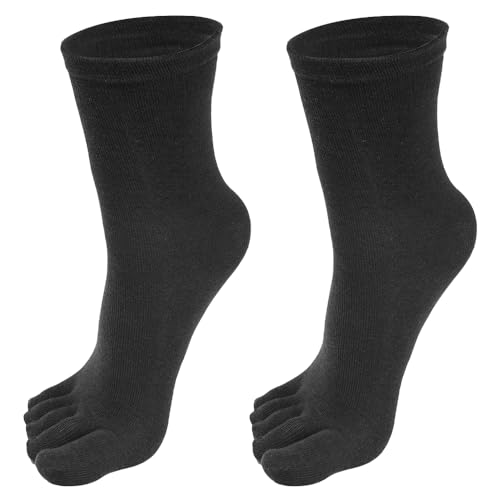 1Pairs Toe Socks for Men Women, Five Finger Crew Socks Athletic Sock, Toe Socks Sports Running Walking Cycling