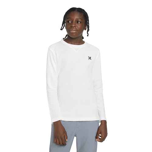 Hurley Boys Long Sleeve Waffle Knit Shirt