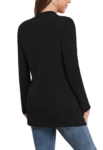 Yincro Womens Lightweight Cardigan Long Sleeve Open Front Casual Sweater Cardigans with Pockets