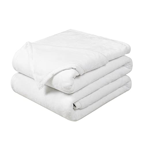 Soft Queen Size Blanket All Season Winter Warm Microplush Lightweight Thermal Fleece Blankets for Couch Bed Sofa,90x90 Inc...