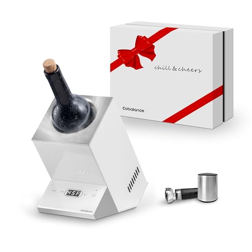 Cobalance Wine Chiller,Electric Wine Cooler Bucket for 750ml Vino or Some Champagne,Single Bottle Chiller for Poolside Par...