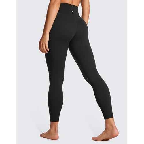 CRZ YOGA Butterluxe Crossover Waist Leggings 25" - V Crossover High Waisted Gym Workout Yoga Womens