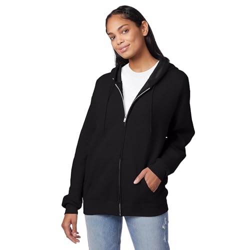 Hanes mens Zip-up Hoodie, Ecosmart Fleece Full-zip Hoodie for Men, Hooded Sweatshirt