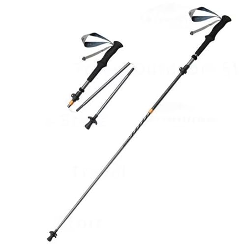 Naturehike 1 PCS UL 3K Carbon Fiber Trekking Pole-7075 Aluminum Adjustable Collapsible 3 Section Ultralight Hiking Stick w...