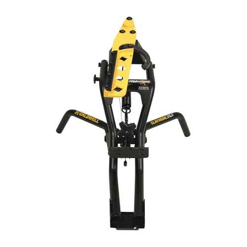 Caldwell Claymore Solo Clay Thrower with Foot Pedal, Angle Adjustment, and Auto Resetting Arm for Clay Shooting, Shooting Sports, Hunting
