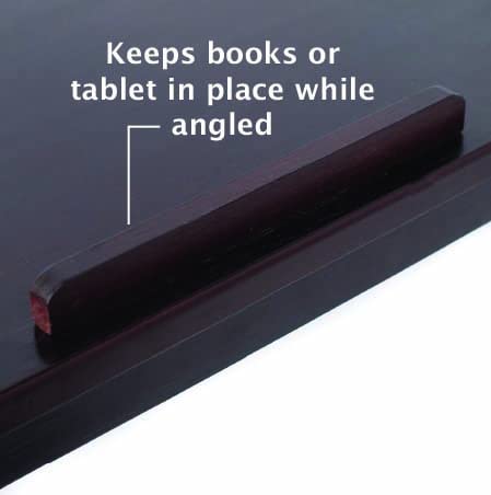 Sofia + Sam Laptop Bed Tray w/Storage Drawer| Adjustable Folding Legs & Mouse Pad | Portable Computer Desk - Laptops Up to 15" - Tablet Up to 9.6" | WFH, Wooden Study Table - Couch & Bed | Espresso