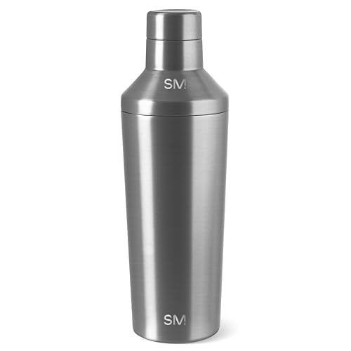 Simple Modern Cocktail Shaker Set with Jigger Lid | Stainless Steel Boston Shaker Insulated Martini Mixer for Mocktails | ...