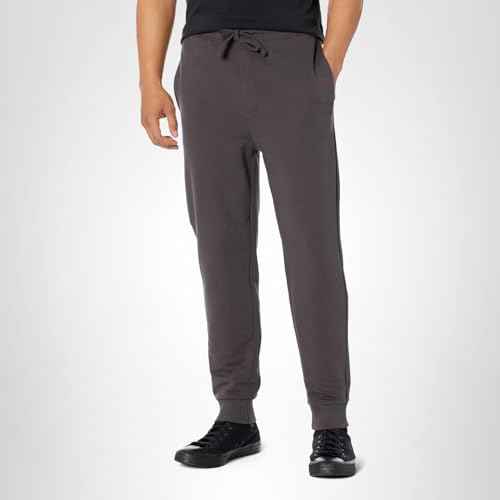 HUGO HIT Logo French Terry Cuffed Joggers Asphalt Grey