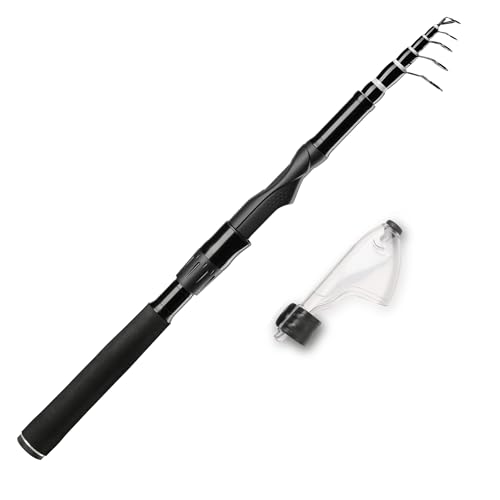 Whistytwig Compact Telescopic Fishing Rod - Versatile Retractable Pole for Fresh & Saltwater, Portable Fishing Rod, Ideal ...