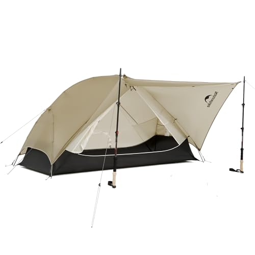 Naturehike Mongar UL 1-2 Person Backpacking Tent,15D Nylon Waterproof Ultralight One Person Two Person Tent with Footprint