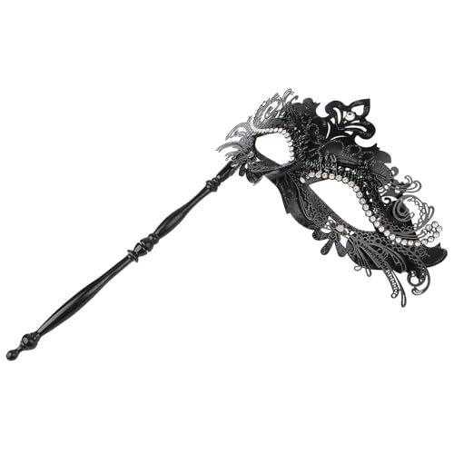 Hoshin Masquerade Mask with Stick, Mardi Gras Deecorations Venetian Masks for Womens