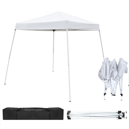 Outvita Canopy 7.8x7.8' Pop Up Commercial Instant Gazebo Tent, Waterproof & UV Protection Canopy Tent with Slant Legs for ...