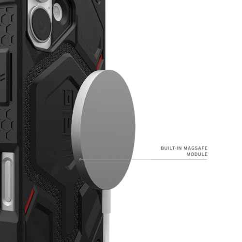 URBAN ARMOR GEAR UAG Designed for iPhone 17 Case Monarch Pro - Compatible with MagSafe Military Grade Protective Cover, Kevlar Black