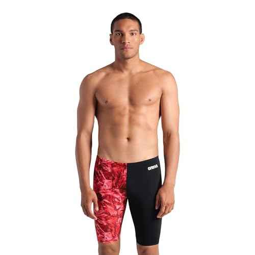 Arena Mens Arena Performance Men's Crackle Swim Jammer Athletic Swimwear Professional Swimsuit