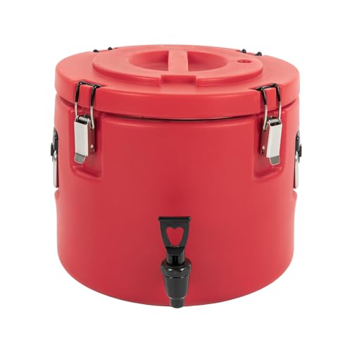 Insulated Beverage Cooler, 5 Gallon Commercial Cold Hot Drink Dispenser, Thermal Container with 304 Stainless Steel Interi...