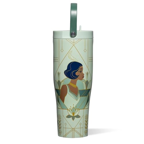 Corkcicle Go Cup XL - Leak-Proof Travel Tumbler - Triple Insulated Stainless Steel Water Bottle - Easy-Carry Handle - Summ...