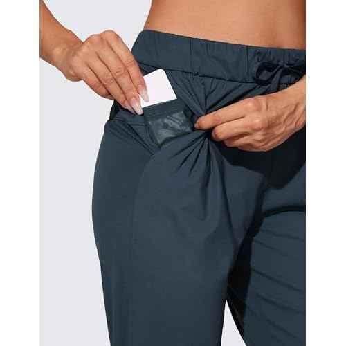 CRZ YOGA 4-Way Stretch Workout Joggers for Women 28" - Casual Travel Athletic Pants with Pockets
