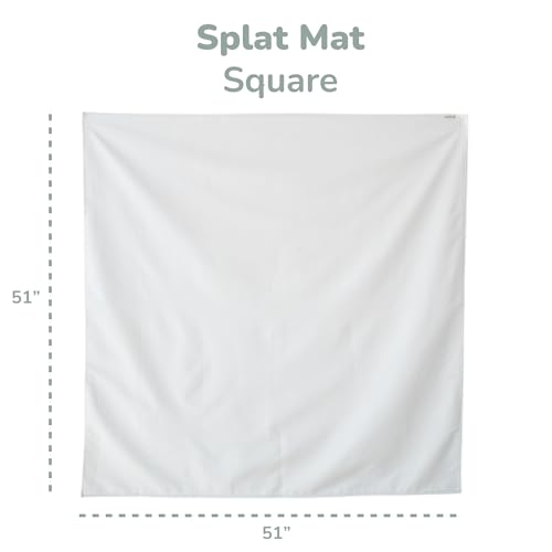 WeeSprout Baby Splat Mat for Kids, Large 51” x 51” Floor Playmat with Durable, Waterproof Surface and Non-Slip Bottom for ...