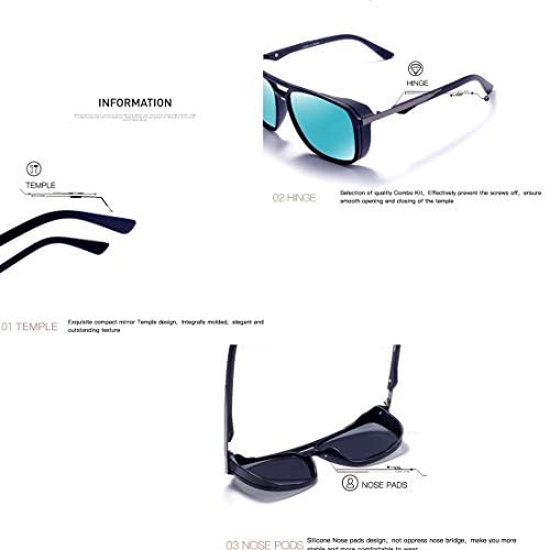 Polarized Sunglasses For Men Square Frame Unisex Outdoor Sports Goggle