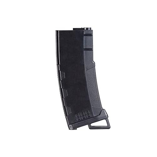 Lancer Tactical Airsoft M4 M16 Series Polymer 130 Round Transparent Window High Speed Mid-Cap Airsoft Magazine- Pack of 10