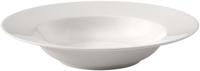 Villeroy & Boch For Me Rim Soup, 9.75 in, Premium Porcelain, White