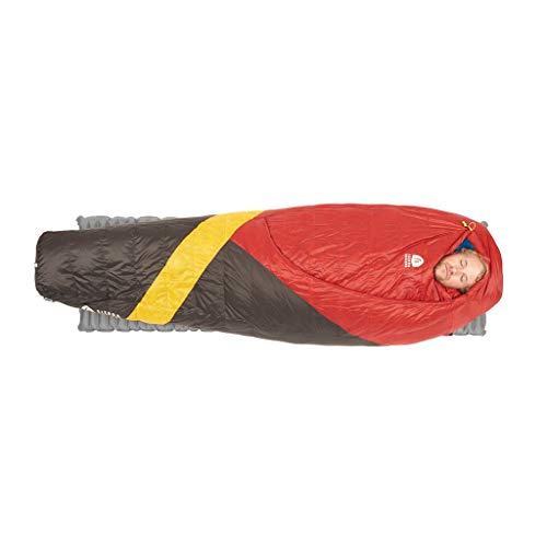Sierra Designs Cloud 20 Degree DriDown Sleeping Bag Ultralight Zipperless Down Sleeping Bag for Backpacking and Camping