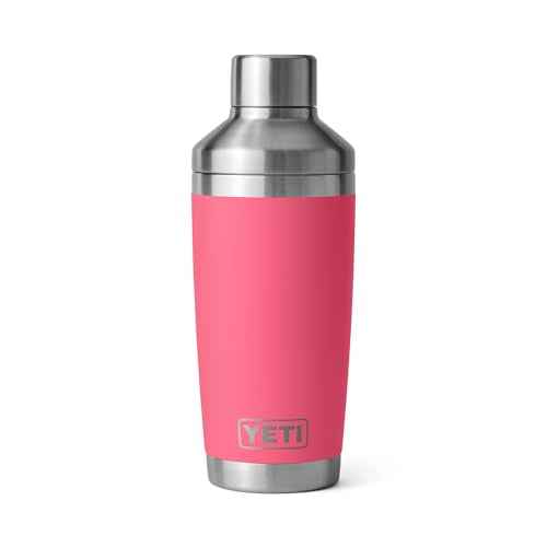YETI Rambler 20 oz Cocktail Shaker, Stainless Steel, Vacuum Insulated, Tropical Pink