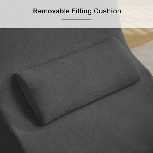 PUREMIND Chaise Lounge Chair Indoor, Ergonomic Zero Gravity Recliner with Pillow for Relaxing, Working, Reading in Living ...