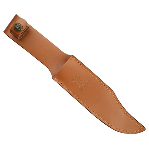 Elk Ridge - Outdoors Fixed Blade Knife - 12-in Overall, 6.25-in Stainless Steel Blade, Full Tang Knife, Leather Wrapped Ha...