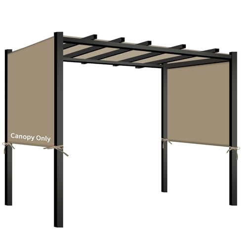 Universal Canopy Cover Replacement for 17x6.8 Ft Outdoor Pergola Structure, Garden Pergola Shade for Gazebo Patio Porch Ba...