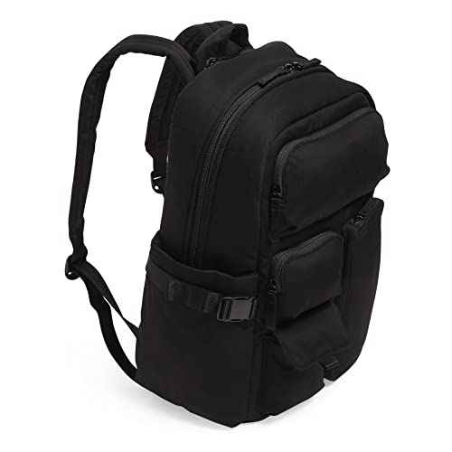 Vera Bradley Women's Cotton Utility Large Backpack, Black, One Size