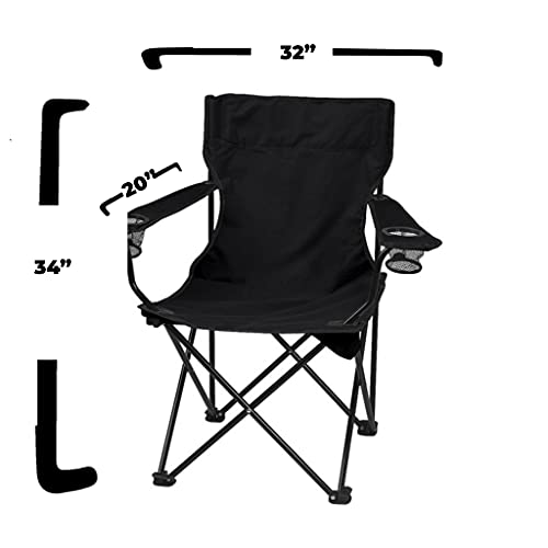 VictoryStore Outdoor Camping Chair - Patriots Mom Black Folding Camping Chair with Carry B